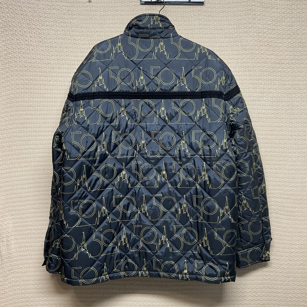 Walt Disney World 50th Anniversary Quilted Puffer Jacket Black Adult Unisex XL - Picture 4 of 10